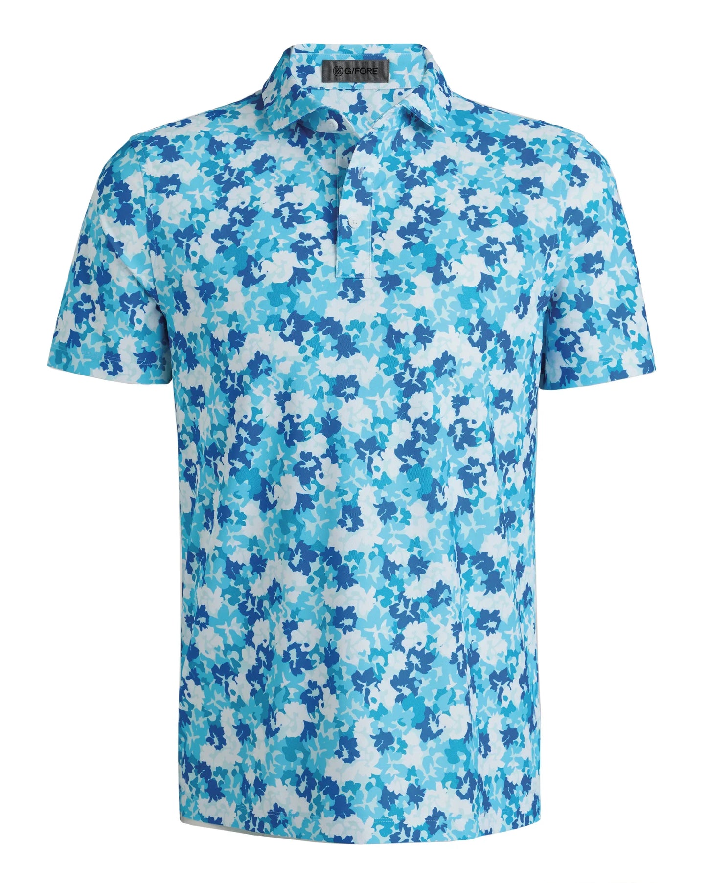 G/FORE Camo Floral Tech Pique Golf Polo