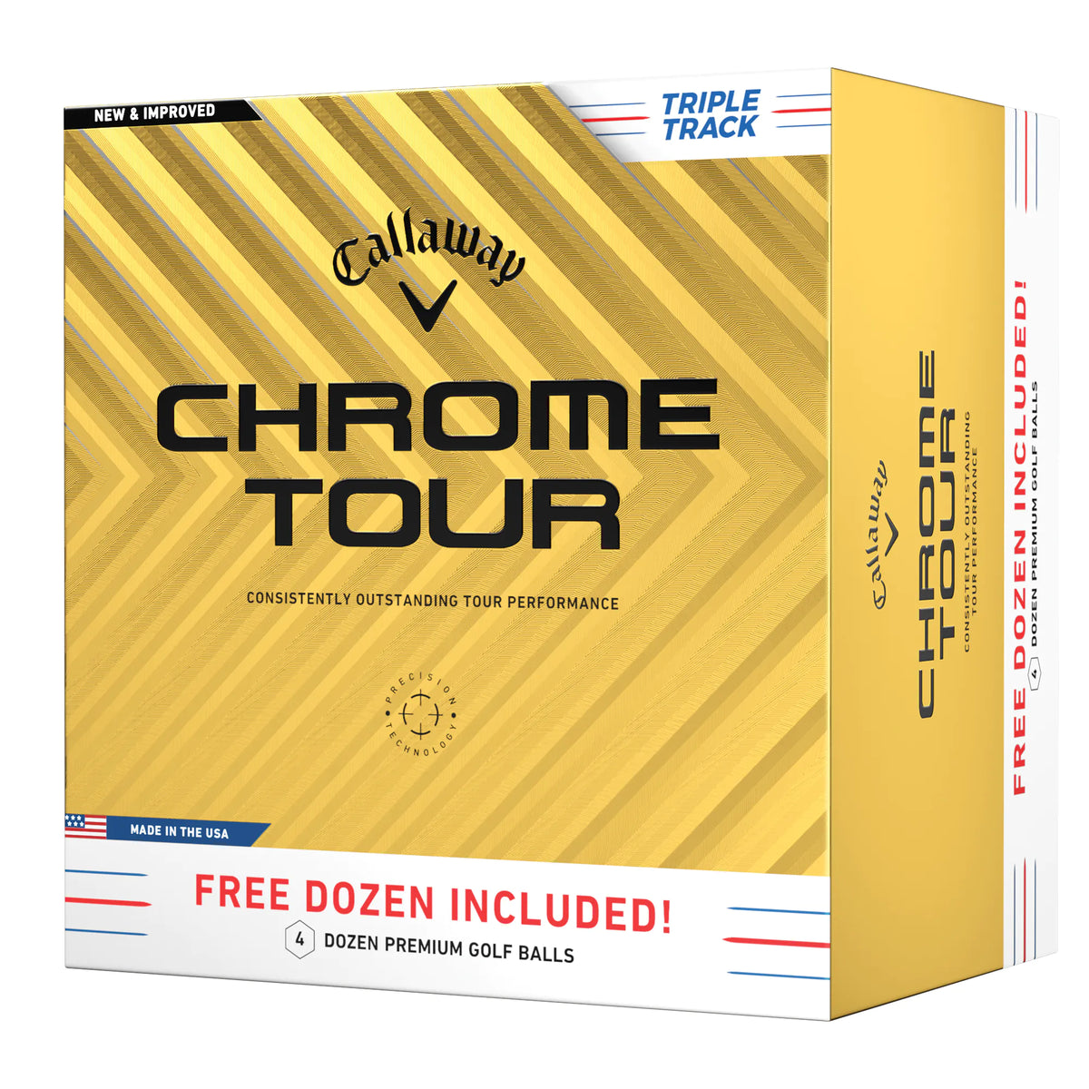 Callaway Chrome Tour Triple Track 4 For 3 Golf Balls - 4 Dozen
