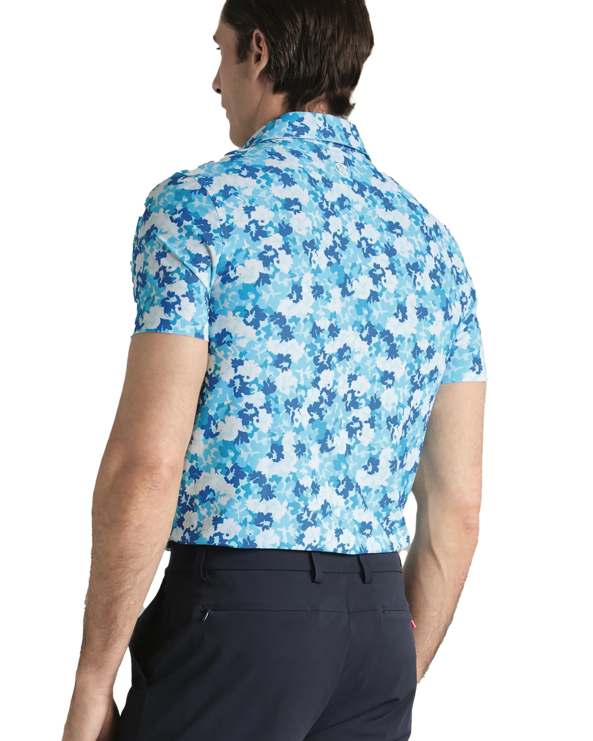G/FORE Camo Floral Tech Pique Golf Polo