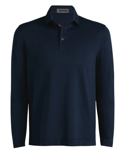 G/FORE Cotton Stretch Long Sleeve Golf Polo
